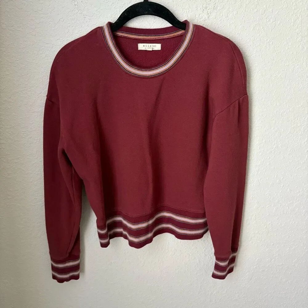Madewell Retro Ringer Sweatshirt Size Small